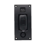 Interruttore di ripristino autobloccante marino con indicatore luminoso di protezione da sovraccarico, ON-OFF-ON 3 Switch, ON-OFF 2 Switch, ON-OFF-ON 3 Switch (Printed), Square 5V 3.4A Car Charging Panel
