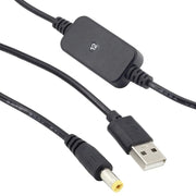 Cavo USB Booster Cavo di alimentazione per il monitoraggio dell'alimentazione mobile, 2pcs DC 5V To 9V, 2pcs DC 5V To 12V