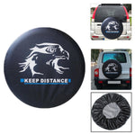 Copriruota di scorta in ecopelle in PVC Protezione per pneumatico posteriore, 14 inch, 15 inch, 16 inch, 17 inch