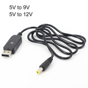 Cavo USB Booster Cavo di alimentazione del router di alimentazione mobile, 2pcs DC 5v to 9v, 2pcs DC 5v to 12v