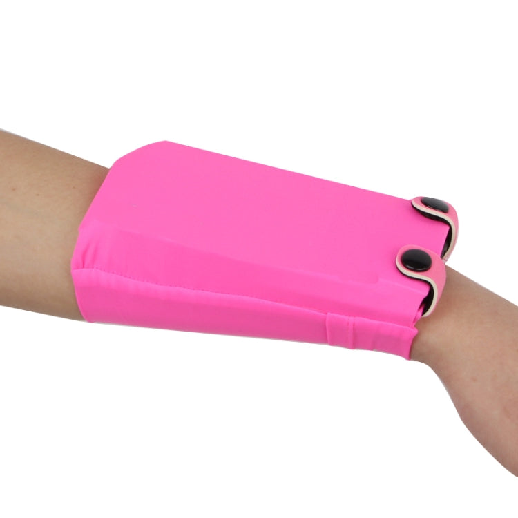 Borsa da polso per sport all'aria aperta per telefoni cellulari da 7 pollici Mini borsa da braccio aderente elastica