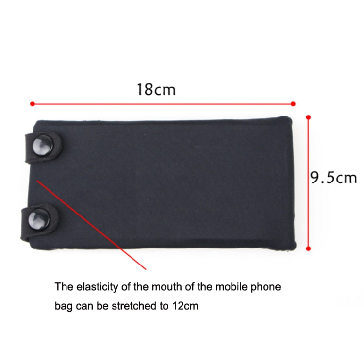 Borsa da polso per sport all'aria aperta per telefoni cellulari da 7 pollici Mini borsa da braccio aderente elastica