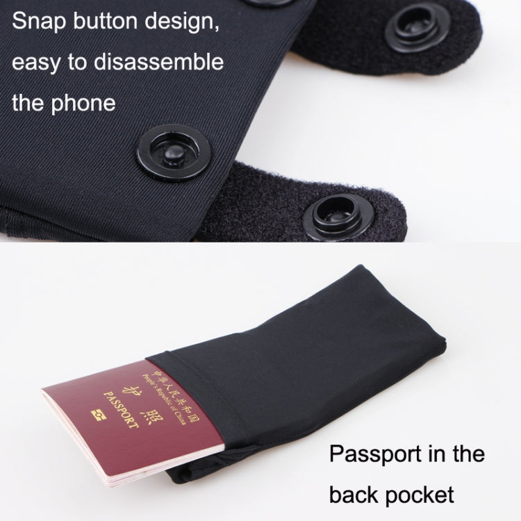 Borsa da polso per sport all'aria aperta per telefoni cellulari da 7 pollici Mini borsa da braccio aderente elastica