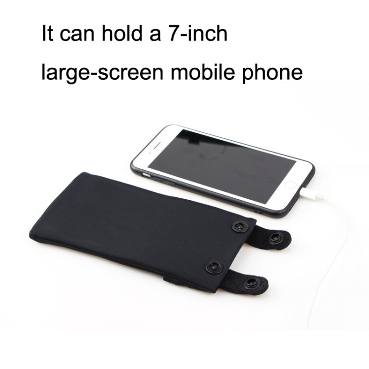 Borsa da polso per sport all'aria aperta per telefoni cellulari da 7 pollici Mini borsa da braccio aderente elastica