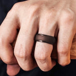 SH800-140 Anello in silicone con gradino curvo largo 8 mm, No.7, No.8, No.9