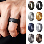 SH800-140 Anello in silicone con gradino curvo largo 8 mm, No.10, No.11, No.12