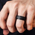 SH800-140 Anello in silicone con gradino curvo largo 8 mm, No.13, No.14