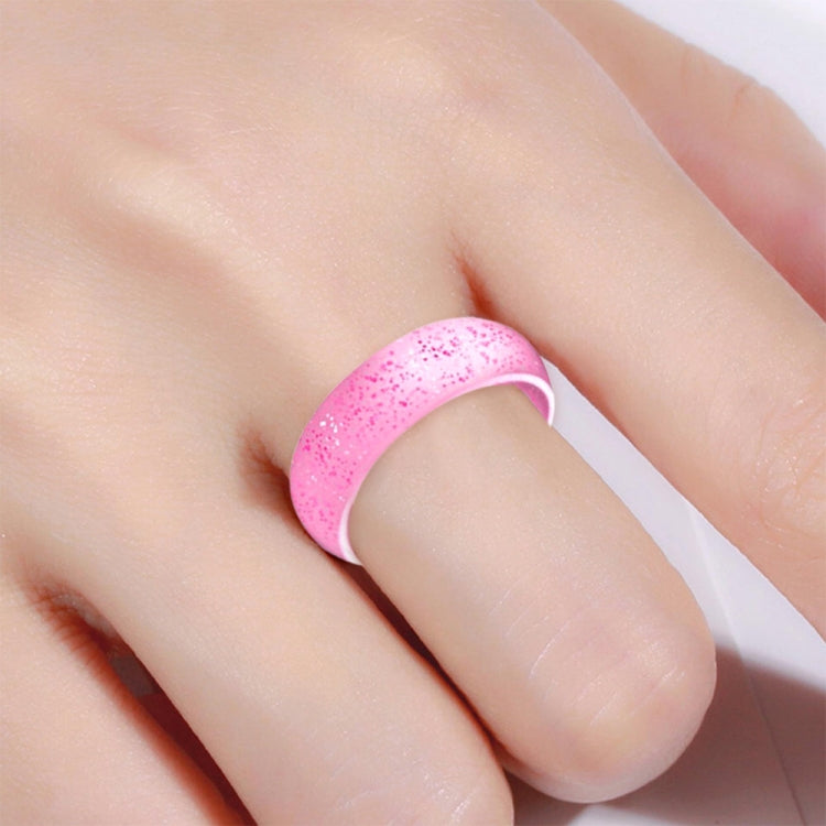 SH100 Anello in silicone largo 5,7 mm Anello per coppia glitterato, No.8, No.9