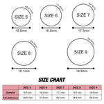 SH100 Anello in silicone largo 5,7 mm Anello per coppia glitterato, No.8, No.9