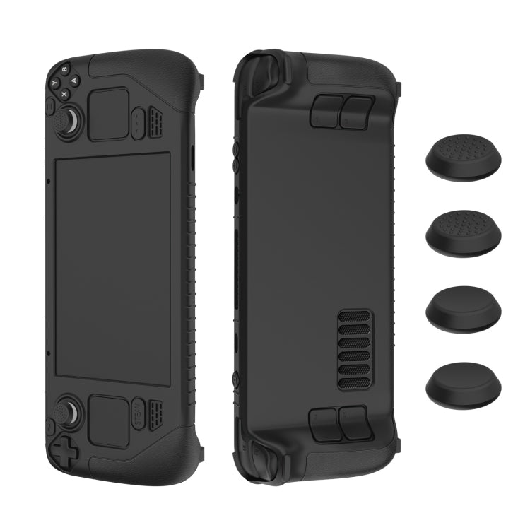 Custodia protettiva in silicone morbido per controller di gioco Steam Deck con tappo a chiave da 4 pezzi, SD001 (Black), SD001 (Red), SD001 (Luminous Blue), SD001 (Luminous Green)