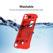 Custodia protettiva in silicone morbido per controller di gioco Steam Deck con tappo a chiave da 4 pezzi, SD001 (Black), SD001 (Red), SD001 (Luminous Blue), SD001 (Luminous Green)