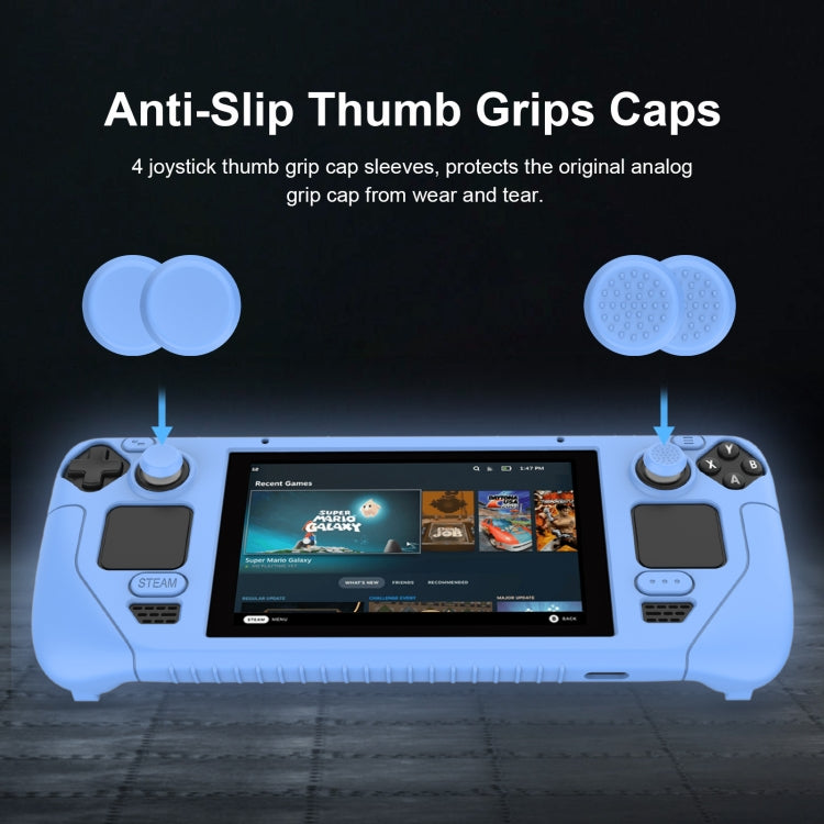 Custodia in silicone per controller Steam Deck con tappo a chiave
