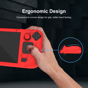 Custodia protettiva in silicone morbido per controller di gioco Steam Deck con tappo a chiave da 4 pezzi, SD001 (Black), SD001 (Red), SD001 (Luminous Blue), SD001 (Luminous Green)