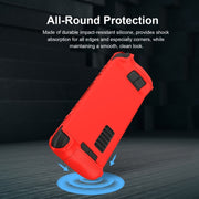 Custodia protettiva in silicone morbido per controller di gioco Steam Deck con tappo a chiave da 4 pezzi, SD001 (Black), SD001 (Red), SD001 (Luminous Blue), SD001 (Luminous Green)