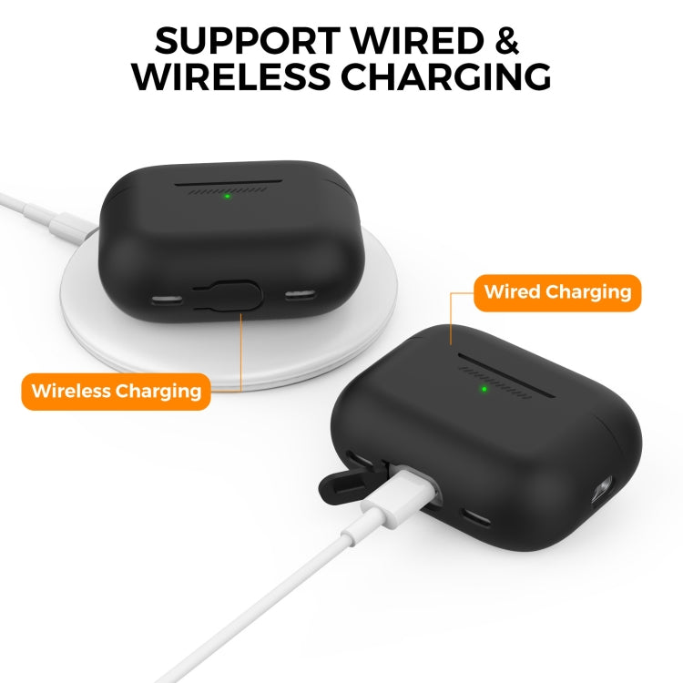 Per AirPods Pro 2 AhaStyle PT187 Custodia protettiva monopezzo in silicone con custodia per cordino