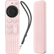 Per Apple TV Siri Remote 2/3 AhaStyle PT166 Custodia protettiva in silicone per telecomando Custodia protettiva antiscivolo a righe