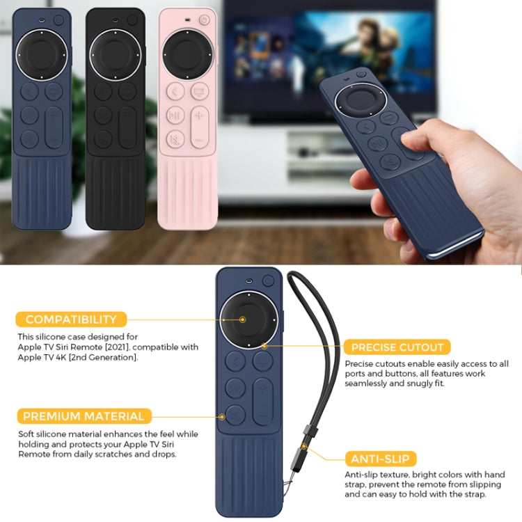 Custodia in silicone per Apple TV Siri Remote 2/3