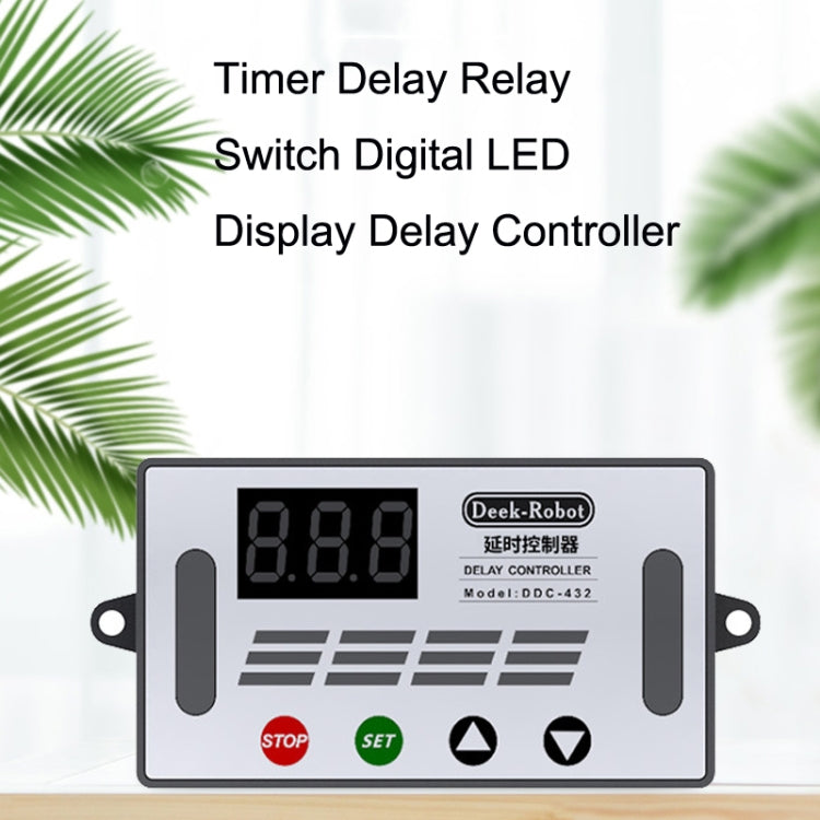 Deek-Robot DDC-432 Interruttore relè di ritardo DC5V-30V Dual MOS Tube Display digitale Controller relè temporizzato, Time Relay Controller