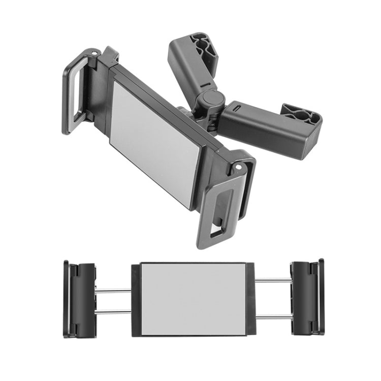 Supporto per tablet per telefono cellulare telescopico girevole con fibbia per sedile posteriore dell'auto, Tablet Holder(Black)