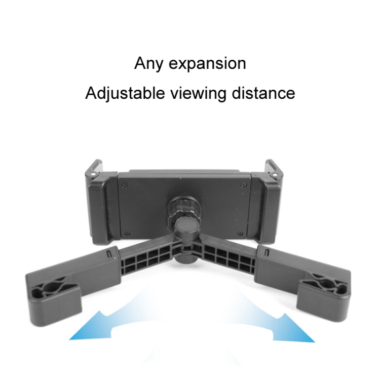Supporto per tablet per telefono cellulare telescopico girevole con fibbia per sedile posteriore dell'auto, Tablet Holder(Black)