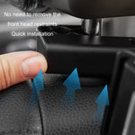 Supporto per tablet per telefono cellulare telescopico girevole con fibbia per sedile posteriore dell'auto, Tablet Holder(Black)
