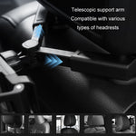 Supporto per tablet per telefono cellulare telescopico girevole con fibbia per sedile posteriore dell'auto, Tablet Holder(Black)