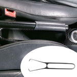 Adesivo fibra carbonio bracciolo centrale Smart Mercedes 2011-201