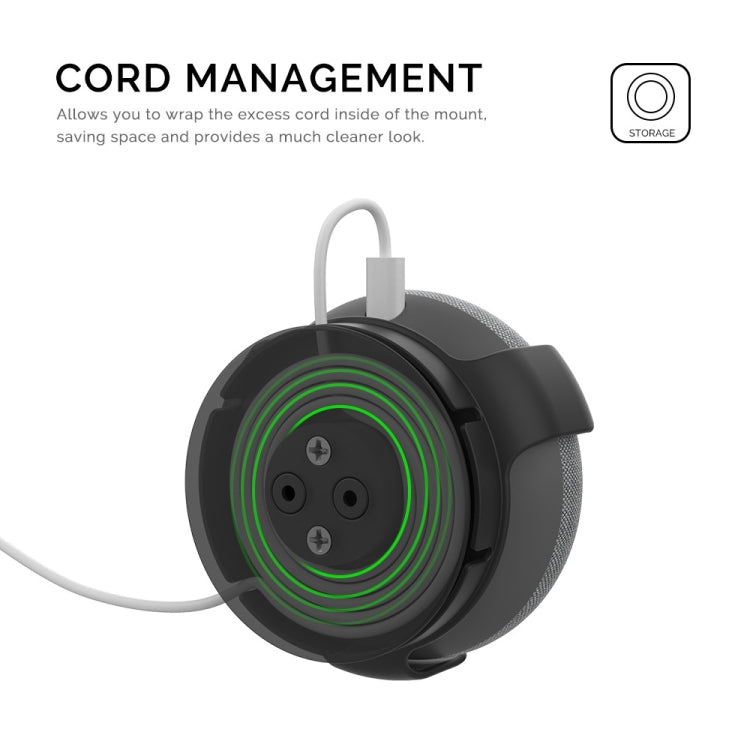 Staffa per altoparlante intelligente con staffa da parete AhaStyle PT62, For Google Home Mini Black, For Google Home Mini White, For Amazon Echo Dot 3 Black, For Amazon Echo Dot 3 White