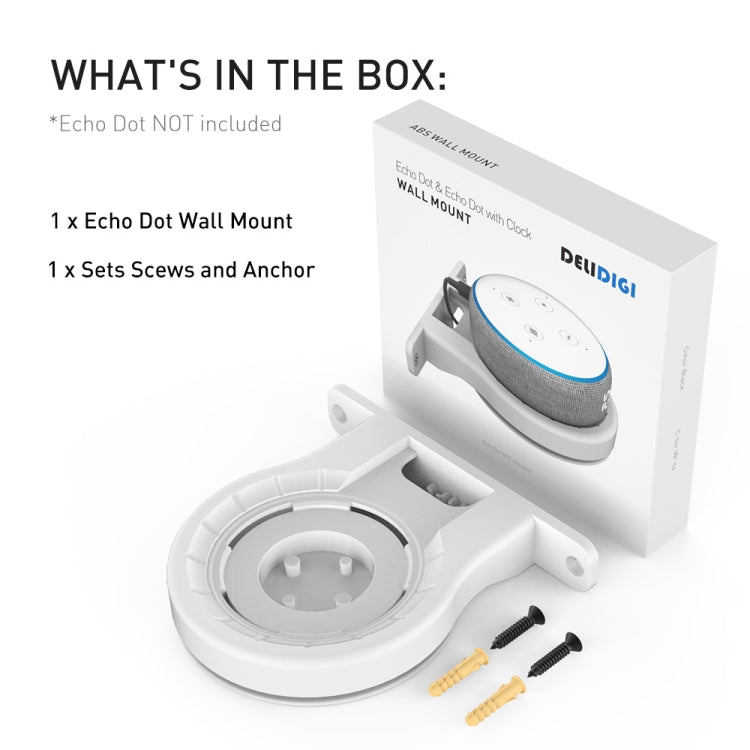 AhaStyle DD96 Stand Supporto da parete, For Amazon Echo Dot 3/4, For Google Wifi, For Apple HomePod Mini