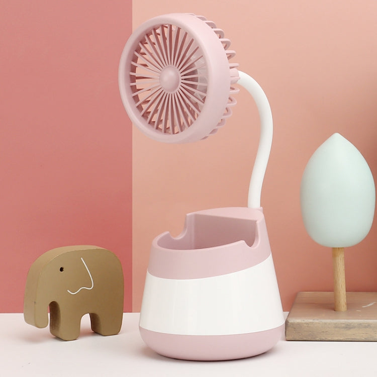 Ventilatore portapenne da tavolo con ricarica USB