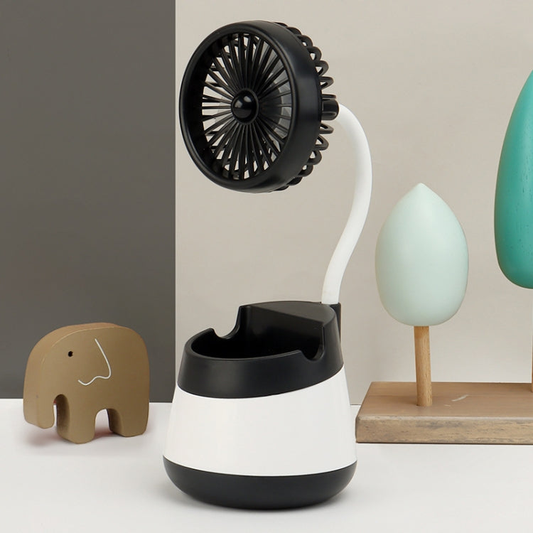 Ventilatore portapenne da tavolo con ricarica USB