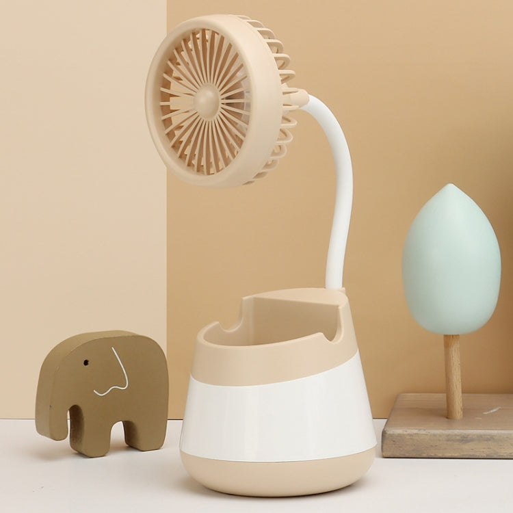 Ventilatore portapenne da tavolo con ricarica USB