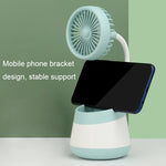 Ventilatore portapenne da tavolo con ricarica USB