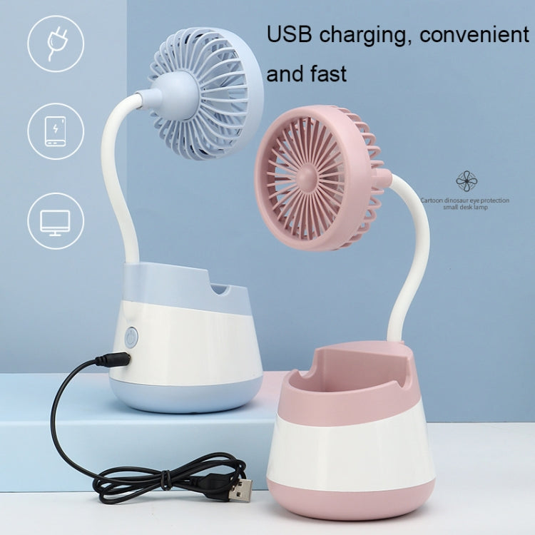 Ventilatore portapenne da tavolo con ricarica USB