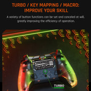 Controller per gamepad cablato con luce RGB per PC/interruttore, BIGBIGWON C1 Lite, BIGBIGWON C1 Lite+R90, BIGBIGWON C1 S, BIGBIGWON C1 S+R90