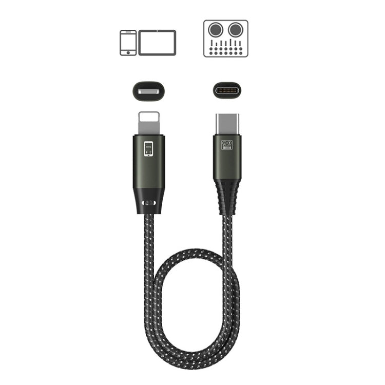 Cavo per scheda audio Live OTG Cavo dati per la ricarica del telefono cellulare Cavo dati per la registrazione audio, T22 8 Pin To Type-C/USB-C+USB, T23 8 Pin To Micro USB+USB, T25 8 Pin To Type-C/USB-C, T28 Type-C/USB-C To Type-C/USB-C����������������...