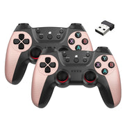KM-029 2.4G Uno per due doppi controller wireless Supporto PC / Linux / Android / TVbox, KM-029 (Mint Green), KM-029 (Cangling Green), KM-029 (Vitality Orange), KM-029 (Rose Pink), KM-029 (Lemon Yellow), KM-029 (Mountain Blue), KM-029 (Battle Gray)    ...