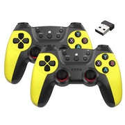 KM-029 2.4G Uno per due doppi controller wireless Supporto PC / Linux / Android / TVbox, KM-029 (Mint Green), KM-029 (Cangling Green), KM-029 (Vitality Orange), KM-029 (Rose Pink), KM-029 (Lemon Yellow), KM-029 (Mountain Blue), KM-029 (Battle Gray)    ...