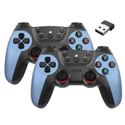 KM-029 2.4G Uno per due doppi controller wireless Supporto PC / Linux / Android / TVbox, KM-029 (Mint Green), KM-029 (Cangling Green), KM-029 (Vitality Orange), KM-029 (Rose Pink), KM-029 (Lemon Yellow), KM-029 (Mountain Blue), KM-029 (Battle Gray)    ...