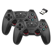 KM-029 2.4G Uno per due doppi controller wireless Supporto PC / Linux / Android / TVbox, KM-029 (Mint Green), KM-029 (Cangling Green), KM-029 (Vitality Orange), KM-029 (Rose Pink), KM-029 (Lemon Yellow), KM-029 (Mountain Blue), KM-029 (Battle Gray)    ...
