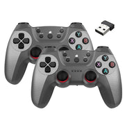KM-029 2.4G Uno per due doppi controller wireless Supporto PC / Linux / Android / TVbox, KM-029 (Mint Green), KM-029 (Cangling Green), KM-029 (Vitality Orange), KM-029 (Rose Pink), KM-029 (Lemon Yellow), KM-029 (Mountain Blue), KM-029 (Battle Gray)    ...