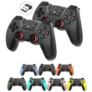 KM-029 2.4G Uno per due doppi controller wireless Supporto PC / Linux / Android / TVbox, KM-029 (Mint Green), KM-029 (Cangling Green), KM-029 (Vitality Orange), KM-029 (Rose Pink), KM-029 (Lemon Yellow), KM-029 (Mountain Blue), KM-029 (Battle Gray)    ...