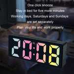 3806C LED Orologio da tavolo elettronico da salotto per la casa Calendario perpetuo Orologio da tavolo digitale