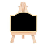 191288 10 Pezzi Bacheca Decorativa con Treppiede in Pino Ornamenti per Lavagna per Messaggi in Negozio per Feste