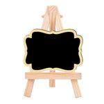 191288 10 Pezzi Bacheca Decorativa con Treppiede in Pino Ornamenti per Lavagna per Messaggi in Negozio per Feste