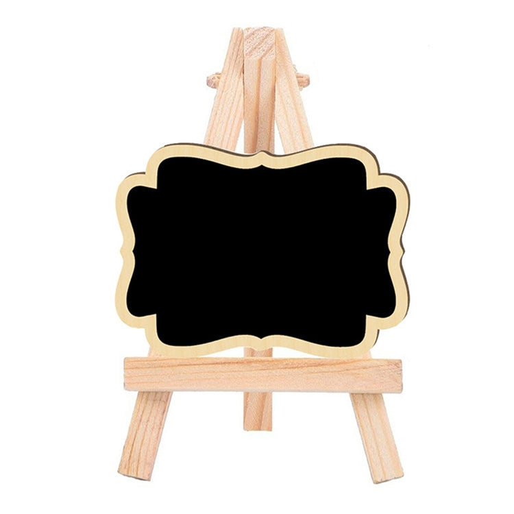 191288 10 Pezzi Bacheca Decorativa con Treppiede in Pino Ornamenti per Lavagna per Messaggi in Negozio per Feste