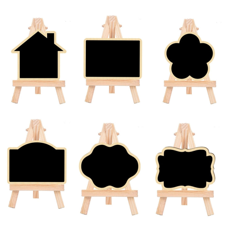 191288 10 Pezzi Bacheca Decorativa con Treppiede in Pino Ornamenti per Lavagna per Messaggi in Negozio per Feste