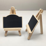 191288 10 Pezzi Bacheca Decorativa con Treppiede in Pino Ornamenti per Lavagna per Messaggi in Negozio per Feste