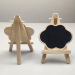 191288 10 Pezzi Bacheca Decorativa con Treppiede in Pino Ornamenti per Lavagna per Messaggi in Negozio per Feste