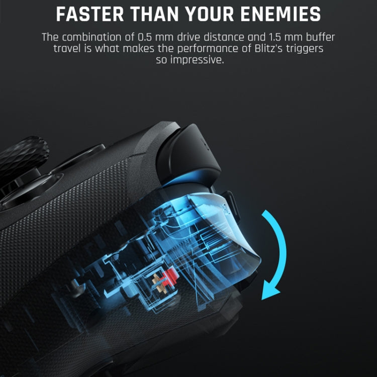 Interruttori di supporto dual mode con cavo Bluetooth Gamepad completamente meccanico / PC / Android / IOS, BIGBIGWON Blitz C2Pro, BIGBIGWON Blitz C2Pro+Base